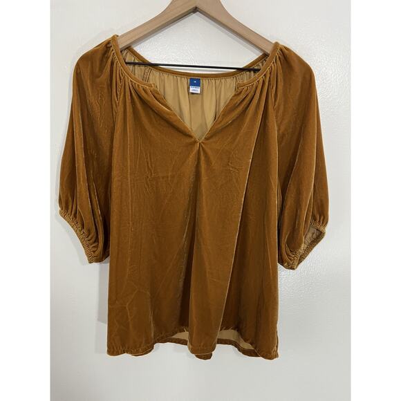 Velvet Peasant Top M Cottagecore Whimsigoth Cabincore Boho Romantic Poet 90s - Picture 1 of 13